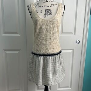 Rebecca Taylor Cream Lace Midi Dress